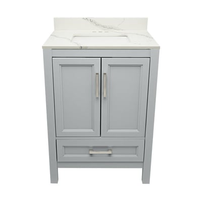 Meuble-vasque Nevado avec lavabo – plateau en marbre reconstitué ou en pierre de quartz -