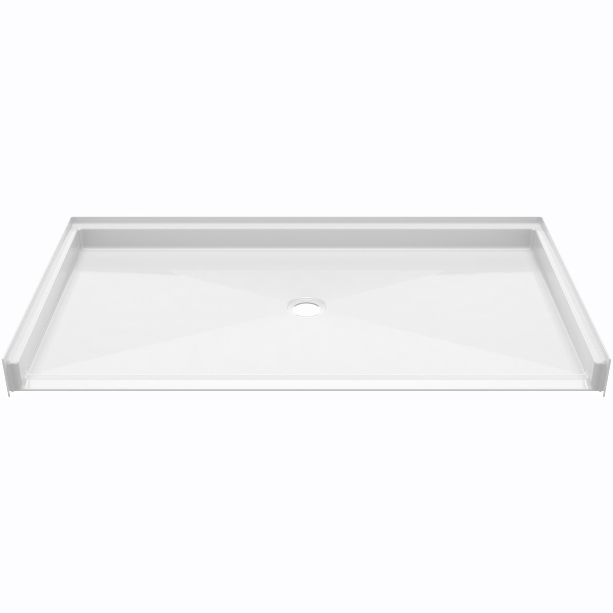 Ella Roll-in Wheelchair Residential Accessible Shower Pan 60x32 - Center Drain