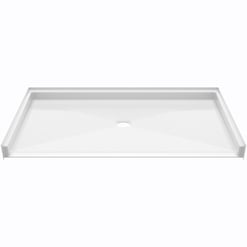 Ella Roll-in Wheelchair Residential Accessible Shower Pan 60x32 - Center Drain