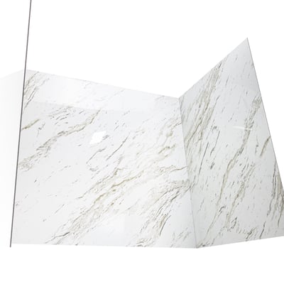 Heritage Calacatta Walk-In Tub Surround Wall Kit 36.5" x 48" x 60" -