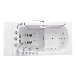 Transfer30 Bañera sin puerta accesible en silla de ruedas - 76 x 132 cm (30" x 52"), tecnología de doble desagüe con puerta derecha y desagüe Número de serie 00121 (Copy) - |