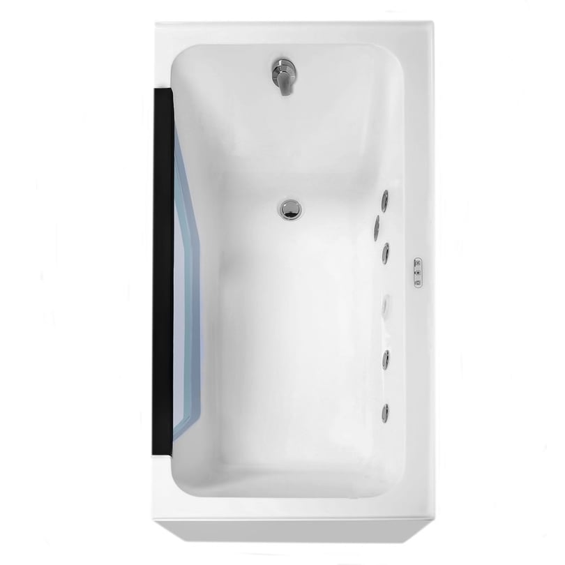 Bañera acrílica Ella Fiji Alcove Infusion™ Microbubble Therapy 36″x66″ - profundidad de inmersión hasta el centro del rebosadero 16″ - 60% DE DESCUENTO - Image 2