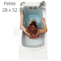 Petite Acrylic Walk In Tub 28″w X 52″l 71cm X 132cm 292