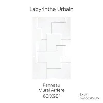 Les panneaux de douche en acrylique gravés par CNC au design moderne Thron, expédiés en kits enroulables, permettent aux propriétaires d’obtenir des designs sophistiqués sans la complexité de la pose de carrelage