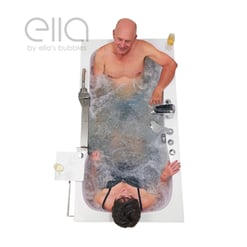 Clearance Ella Companion Two Seat Acrylic Walk-In Tub 32″x60″ (81x152cm), Dual Drain Technology, serial #M0542