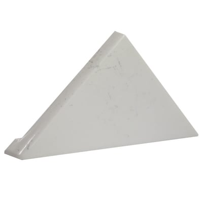 Estante esquinero de mármol cultivado de 7 para montaje en pared de ducha con un 70% de descuento en 19