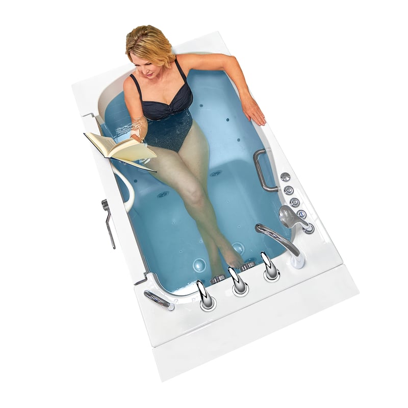 TransferXXL Wheelchair Accessible Bariatric Walk-In Tub 36x55