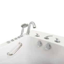 Monaco Outward Swing Door Acrylic Walk-In tub 32″x 52″ (81cm x 132cm), Dual Drain Technology - |