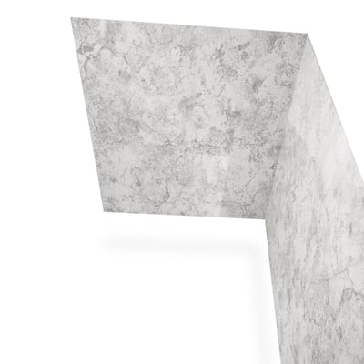 Glacier Grey Walk-In Tub Surround Wall Kit 40" x 52.5" x 60" -