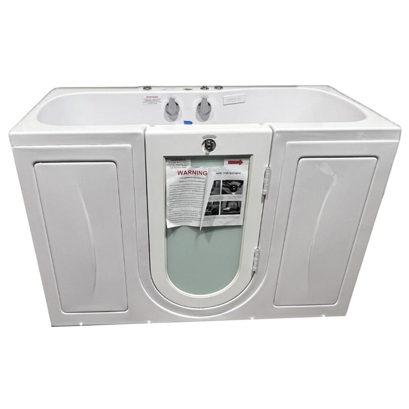 [SALE]  Tub4Two Bañera acrílica con puerta abatible hacia el exterior, Aire + Hidromasaje + Masaje de pies independiente 32″x60″ (81cm x 152cm) Serial #9712103 - Image 3