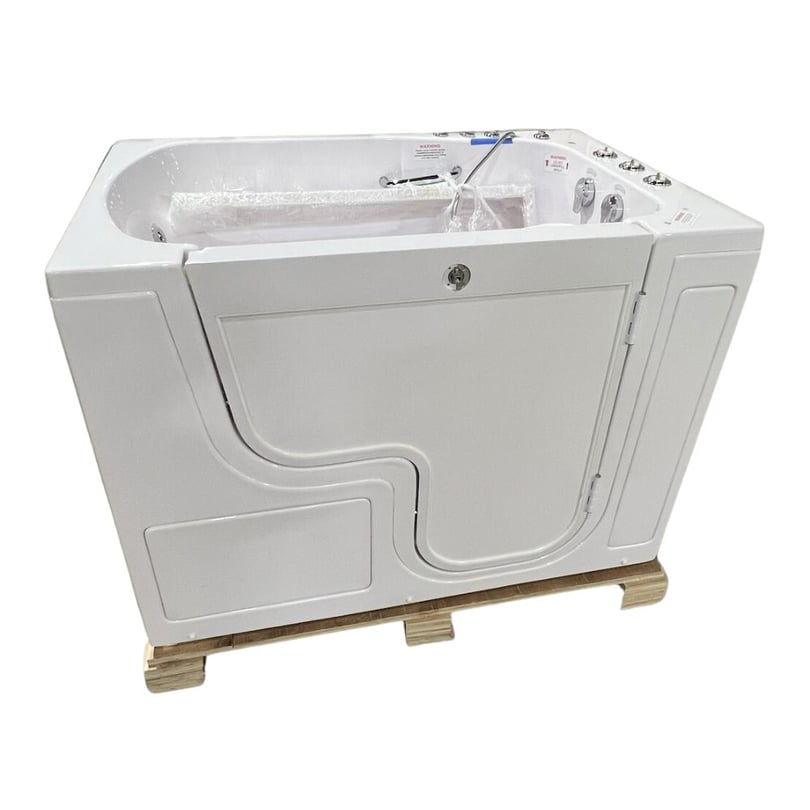 [SALE]  TransferXXXL Bañera con puerta abatible hacia el exterior, accesible en silla de ruedas - 36″ x 55″, tecnología de doble desagüe Número de serie 0182312 - Image 2