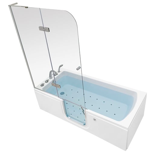 Lay Down Inward Swing Door Acrylic Walk-in Tub – 32″w X 72″l (81cm X 182cm)