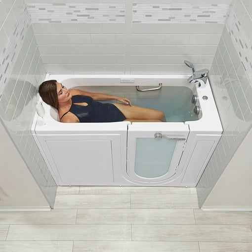 Lounger Outward Swing Door Walk In Tub 27″w X 60″l 69cm X 152cm 11