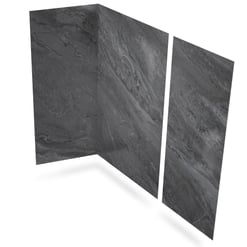 acrylic-3-panel-shower-wall-kit-bardiglio-marble-black-printed-lateral-view-glossy-finish
