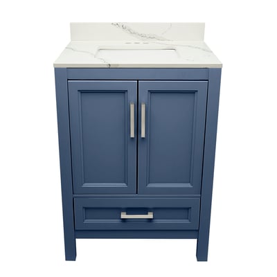 Meuble-vasque Nevado avec lavabo – plateau en marbre reconstitué ou en pierre de quartz -