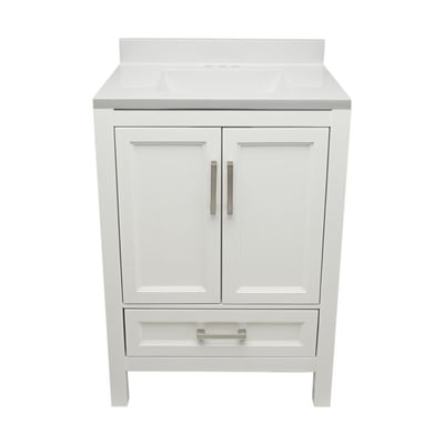 Meuble-vasque Nevado avec lavabo – plateau en marbre reconstitué ou en pierre de quartz -