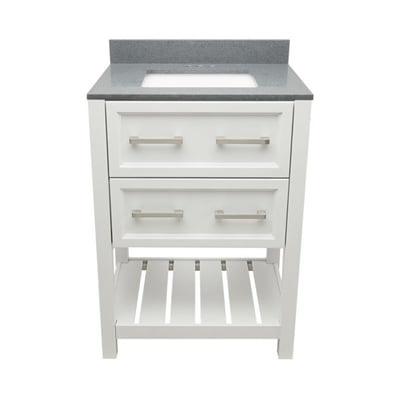 Meuble-lavabo Tremblant avec plan – en marbre reconstitué ou en pierre de quartz -