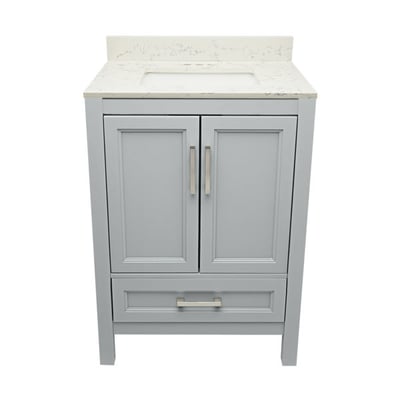Meuble-vasque Nevado avec lavabo – plateau en marbre reconstitué ou en pierre de quartz -