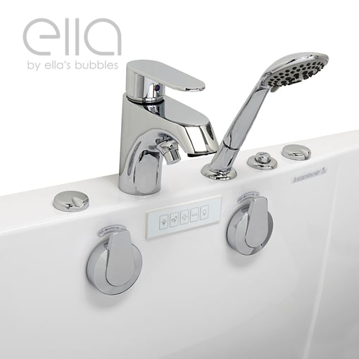 Ella Companion Two Seat Acrylic Walk-In Tub 81x152cm (32″x60″), Dual Drain Technology - |