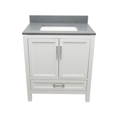 Meuble-vasque Nevado avec lavabo – plateau en marbre reconstitué ou en pierre de quartz -