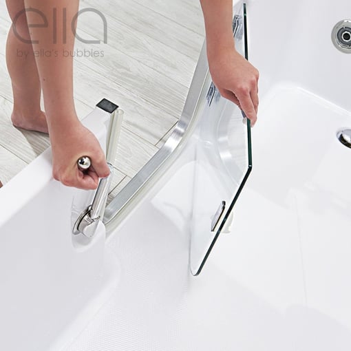 Lay Down Inward Swing Door Acrylic Walk In Bathtub – 30”w X 60”l (76cm X152cm)