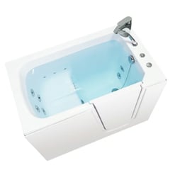 Clearance Ella Flow 28″x48″ Acrylic Hydro Therapy Massage Walk In Bathtub, RH door and drain, serial #00076 - |