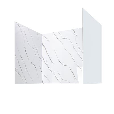 Calacatta Gold, Walk-In Tub Surround Wall Kit 40" x 48" x 60" -