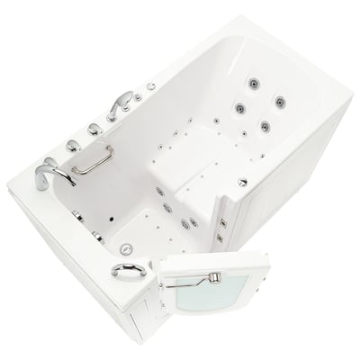 Clearance Big4One Walk In Tub with Outward Swing Door 33″ x 66″ Dual Drain Technology, LH door and drain, SN 1772512