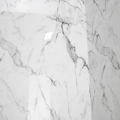 Arctic Vein Calacatta Walk-In Tub Surround Wall Kit 36.5" x 48" x 60" -