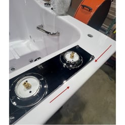 [SALE]  Bañera acrílica con puerta abatible hacia el exterior Monaco 32″x 52″ (81cm x 132cm), tecnología de doble desagüe Número de serie 0772307