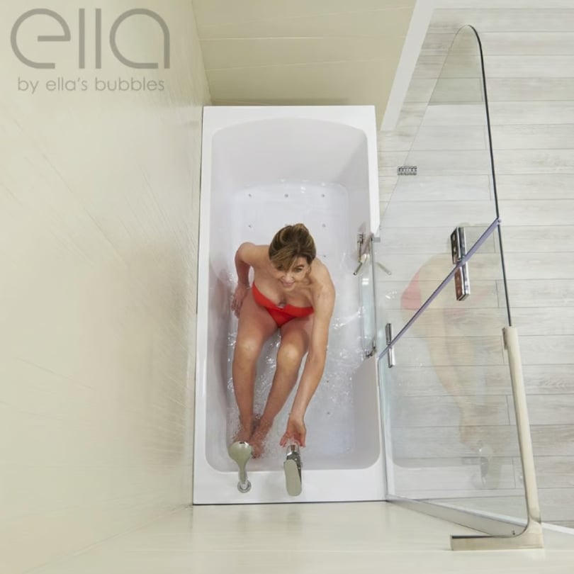 Liquidación Bañera acrílica Ella Laydown72 32″x72″, desagüe LH, nº de serie M471 - Image 3