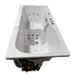 [SALE] Tub4Two Bañera acrílica con puerta abatible hacia el exterior, Aire + Hidromasaje + Masaje de pies independiente 32″x60″ (81cm x 152cm) Serial #9712103 - |