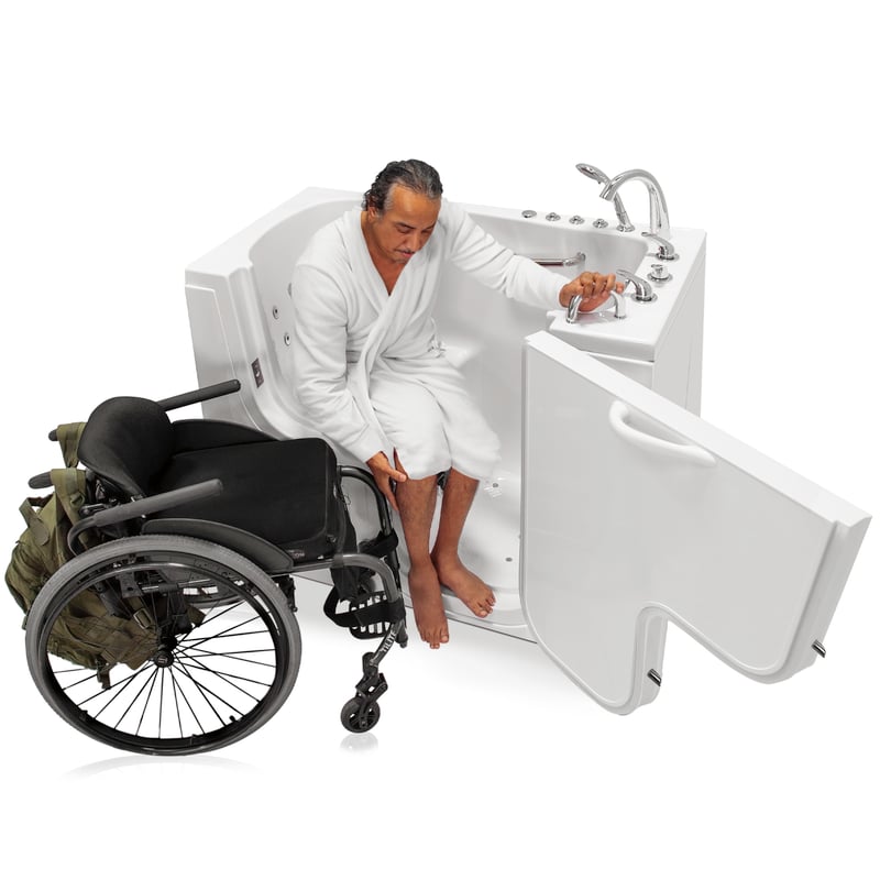 Transfer32 Wheelchair Walk-In Tub 32x52 | Ella's Bubbles