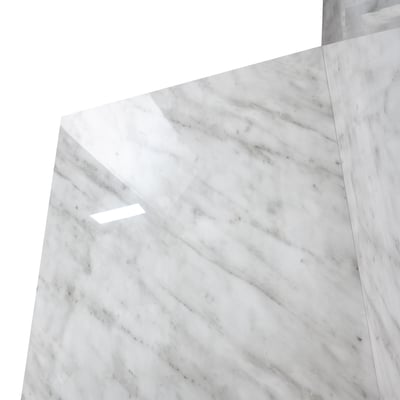 Carrara Marble Walk-In Tub Surround Wall Kit 36.5" x 48" x 60" -