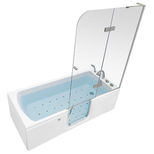 Lay Down Inward Swing Door Acrylic Walk-in Tub – 32″w X 72″l (81cm X 182cm)