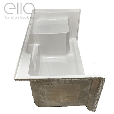 Base de douche Acrylx avec siège moulé 33 W x 60l 5