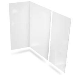 acrylic-3-panel-shower-wall-kit-calacatta-lux-printed-top-view-white-glossy-finish