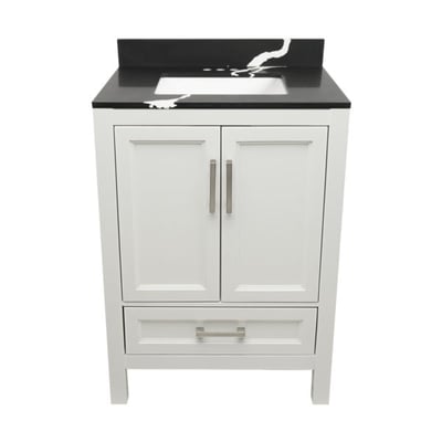 Meuble-vasque Nevado avec lavabo – plateau en marbre reconstitué ou en pierre de quartz -