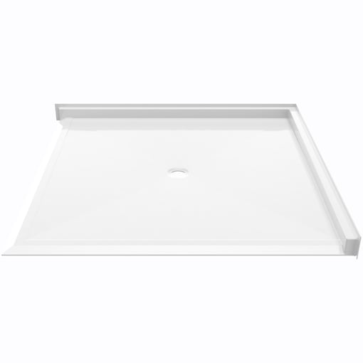 Roll-in Shower Base for disabled people in white