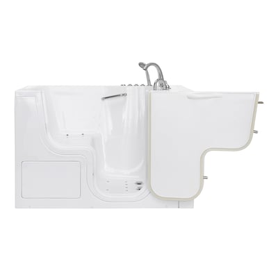 TransferXXL Outward Swing Door Walk-In Tub 36″ x 55″ (91 x 140cm) Dual Drain Technology -