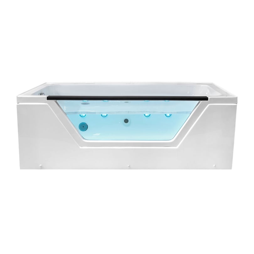 Bañera acrílica Ella Fiji Alcove Infusion™ Microbubble Therapy 36″x66″ - profundidad de inmersión hasta el centro del rebosadero 16″ - 60% DE DESCUENTO
