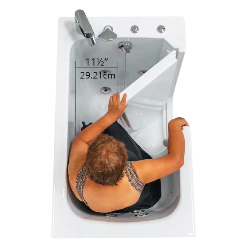 Clearance Ella Flow 28″x48″ Acrylic Hydro Therapy Massage Walk In Bathtub, RH door and drain. serial #S00082 - Image 3