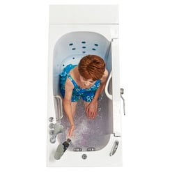 Transfer26 Outward Swing Door Wheelchair Accessible Acrylic Walk In Bathtub 26″w X 52″l 66cm X 132cm 63