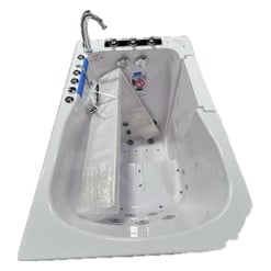 [Sale] Monaco Bañera acrílica con puerta abatible hacia el exterior 32 "x 52" (81cm x 132cm), tecnología de doble desagüe Serial #1222308 - |