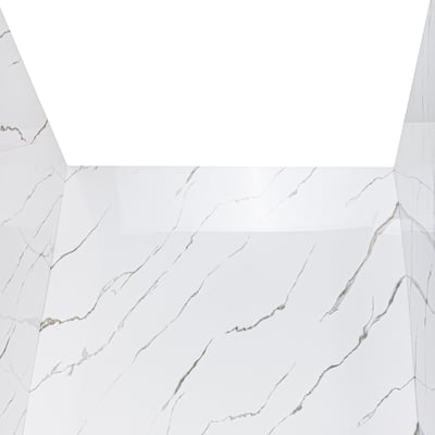 Calacatta Gold, Walk-In Tub Surround Wall Kit 40" x 48" x 60" -