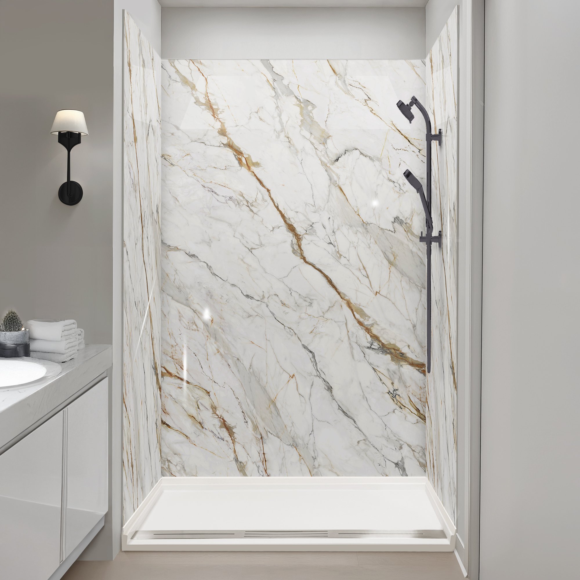 acrylic-showerwall-3pc-bathroom-marble-calacatta-luxor-gold