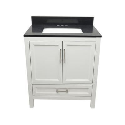 Meuble-vasque Nevado avec lavabo – plateau en marbre reconstitué ou en pierre de quartz -