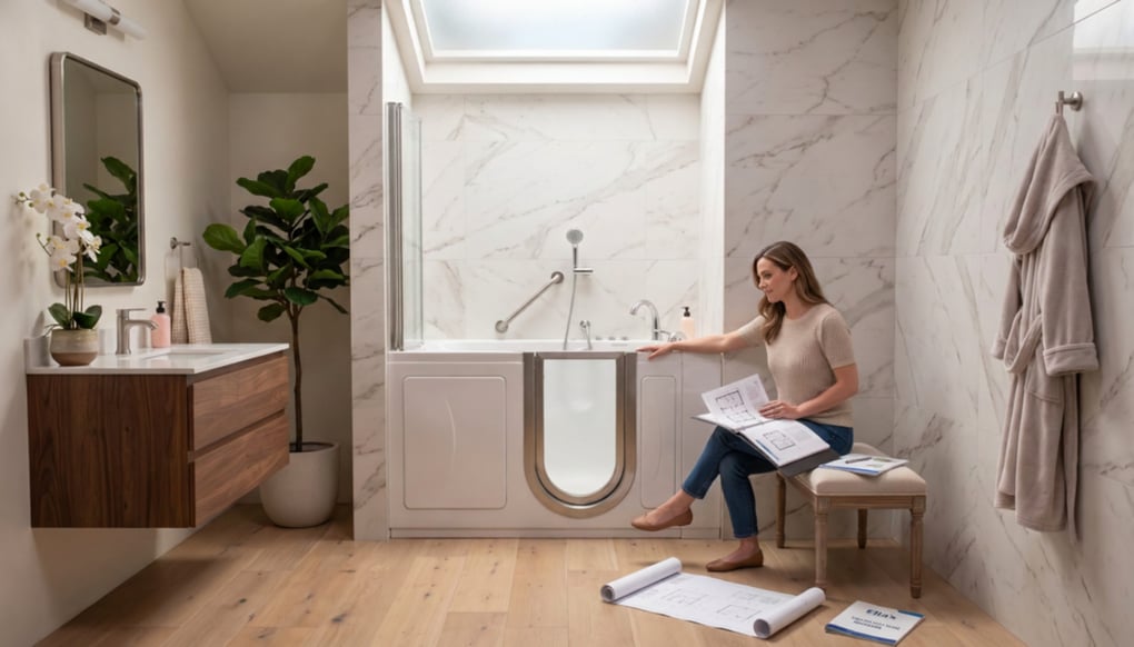 Coste de instalación de una bañera con puerta — Coste de instalación de una bañera con puerta: 5 factores esenciales