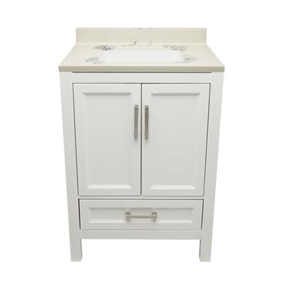 Meuble-vasque Nevado avec lavabo – plateau en marbre reconstitué ou en pierre de quartz -