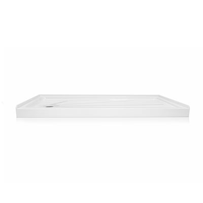 Receveur de douche en acrylique Ella, seuil bas de 3″, 60″ x 30″ et 60″ x 32″ -